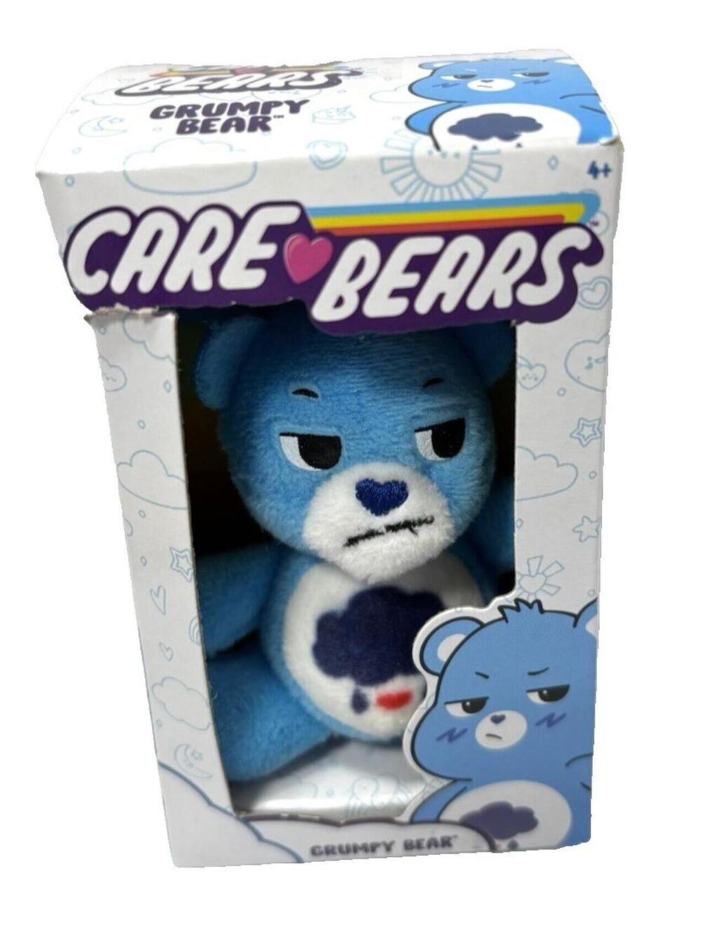 Care Bears Grumpy Bear Micro Plush Toy Blue, for Kids, Box Damaged but New